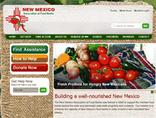 Tablet Screenshot of nmfoodbanks.org